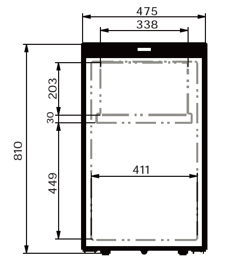 VanCool 80L 12 - 24V Compressor Refrigerator – HxWxD: 81×47.5×45 cm - EuroVan - shop