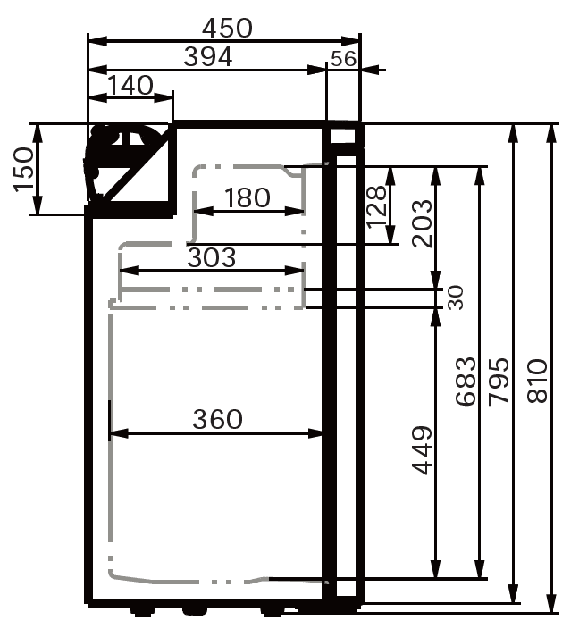 VanCool 80L 12 - 24V Compressor Refrigerator – HxWxD: 81×47.5×45 cm - EuroVan - shop
