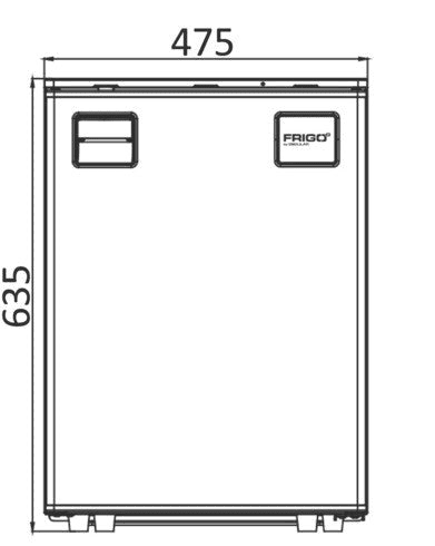 VanCool 85L BCD — 12/24V Compressor Fridge (63×47×55 cm) - EuroVan - shop