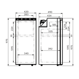 VanCool 90L 12 - 24V Compressor Refrigerator – HxWxD: 97.5×42×49 cm - EuroVan - shop