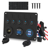 VANPOWER kit - 5-way switch panel for campervans and boats
